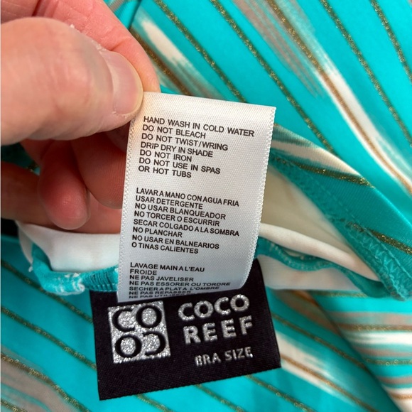 CoCo Reef 38DD One Piece Striped Swimsuit - Picture 11 of 13